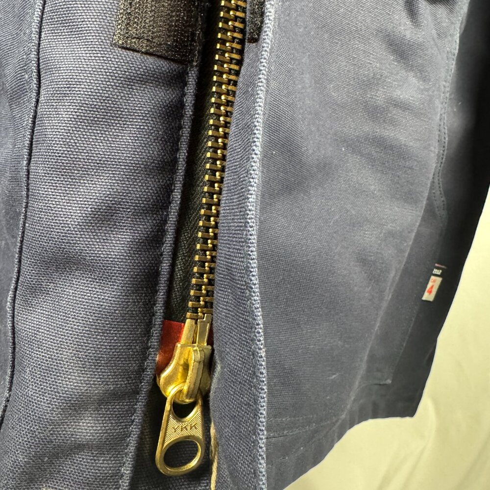 Carhartt 101618 - Flame-Resistant Duck Traditional Coat - Quilt Lined Navy Q4 LG - Picture 4 of 13